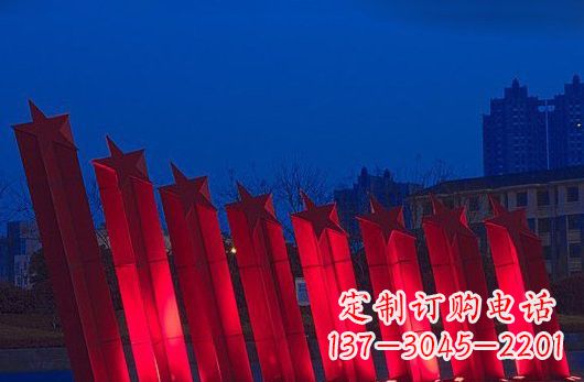 泰安不锈钢五角星雕塑铸就永恒之美