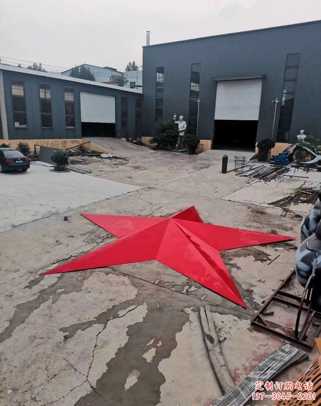 泰安五角星的魅力不锈钢景观雕塑
