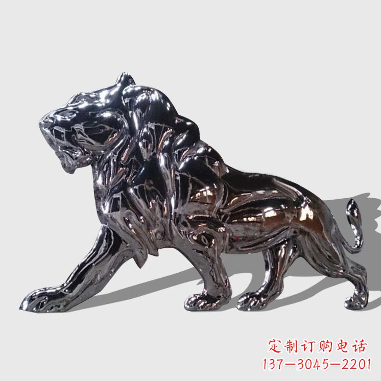 泰安不锈钢西洋狮子雕塑