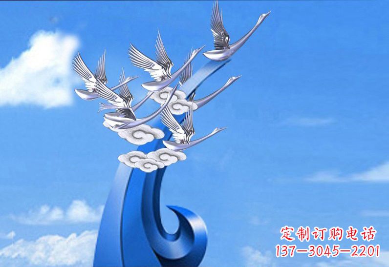 泰安不锈钢仙鹤美化环境