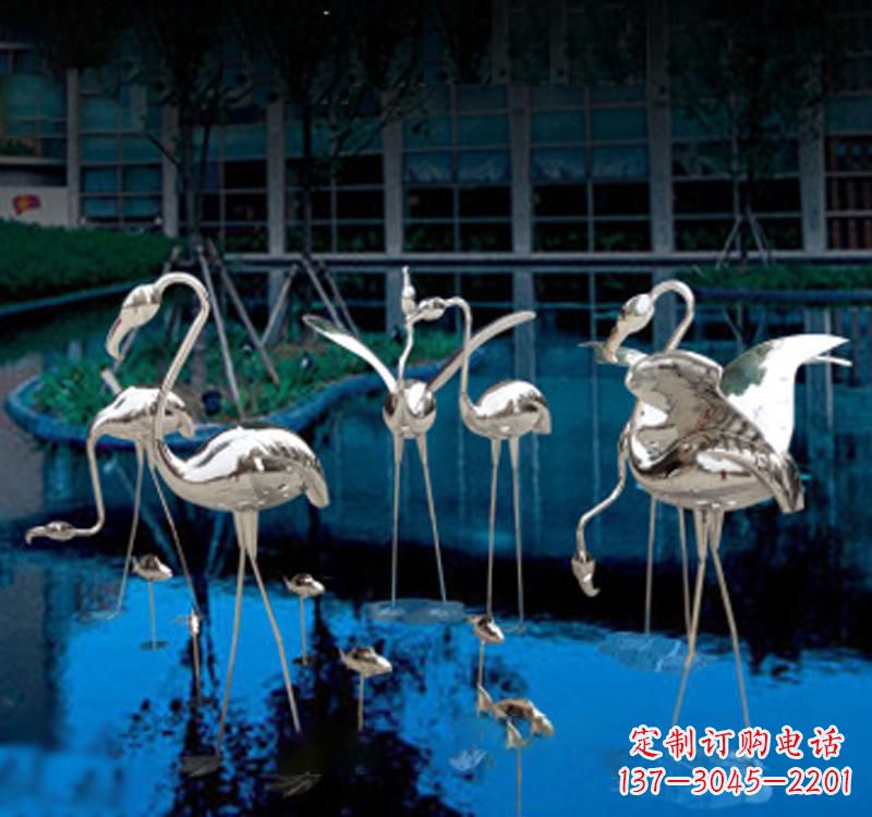 泰安不锈钢仙鹤雕塑汇聚自然之美