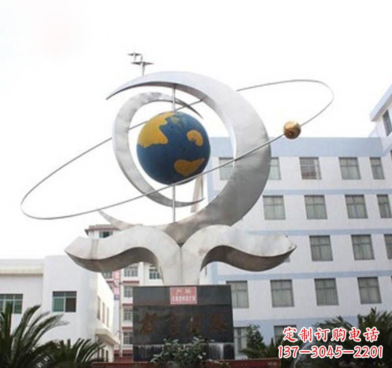 泰安不锈钢校园地球仪雕塑
