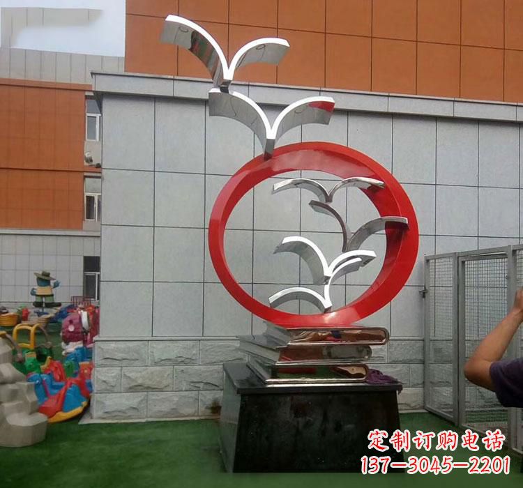 泰安不锈钢书籍雕塑校园的精美装饰
