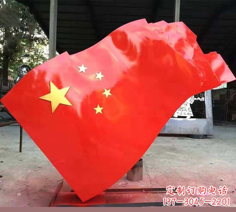 泰安不锈钢校园五星红旗雕塑——传承红色基因,缅怀烈士