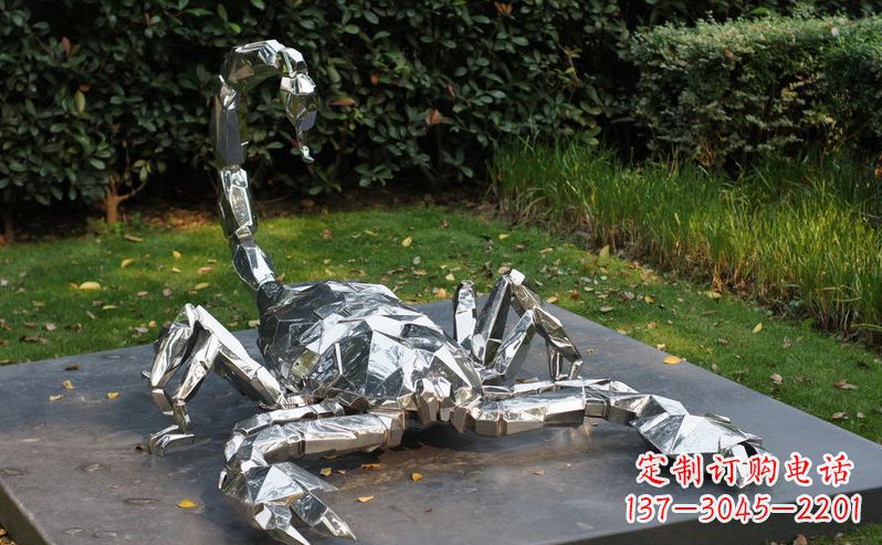 泰安不锈钢蝎子动物雕塑