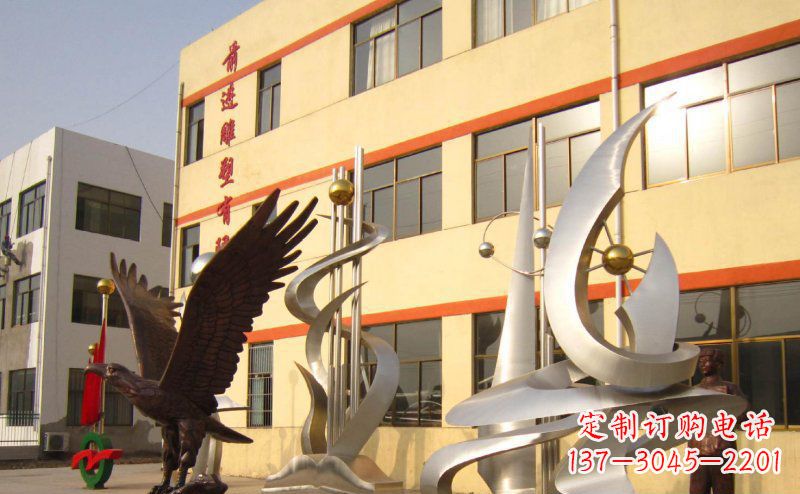泰安不锈钢雄鹰雕塑
