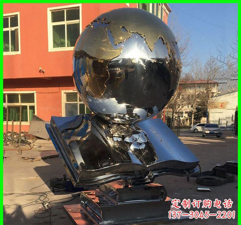 泰安不锈钢学校艺术书籍雕塑