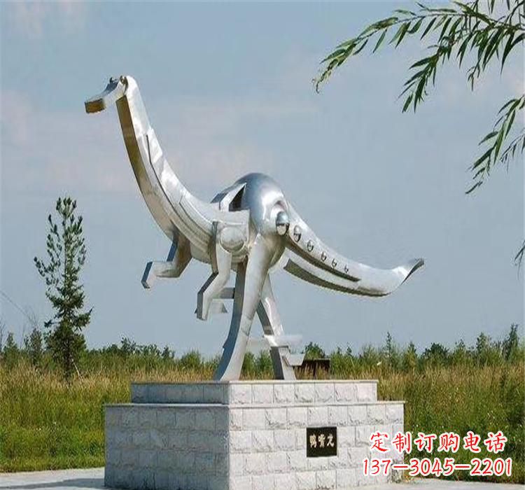 泰安不锈钢鸭嘴龙雕塑传承独特艺术魅力