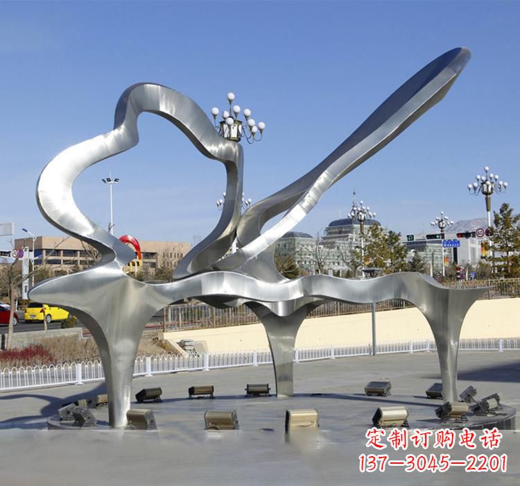 泰安不锈钢艺术钢琴雕塑展现精致之美