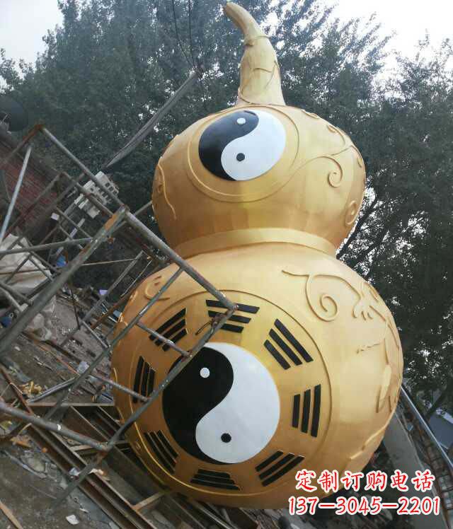 泰安精美不锈钢葫芦雕塑