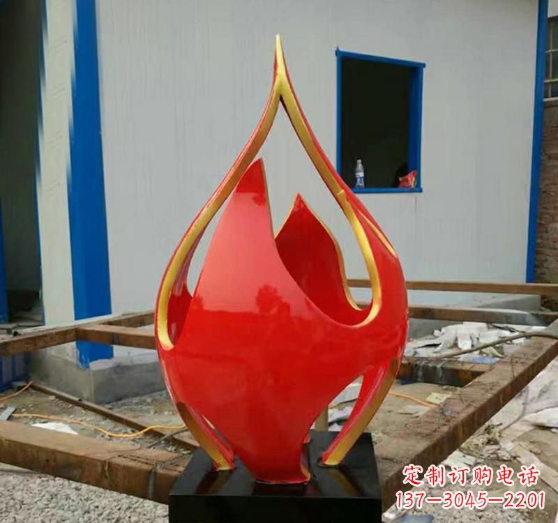 泰安不锈钢艺术景观火龙果雕塑