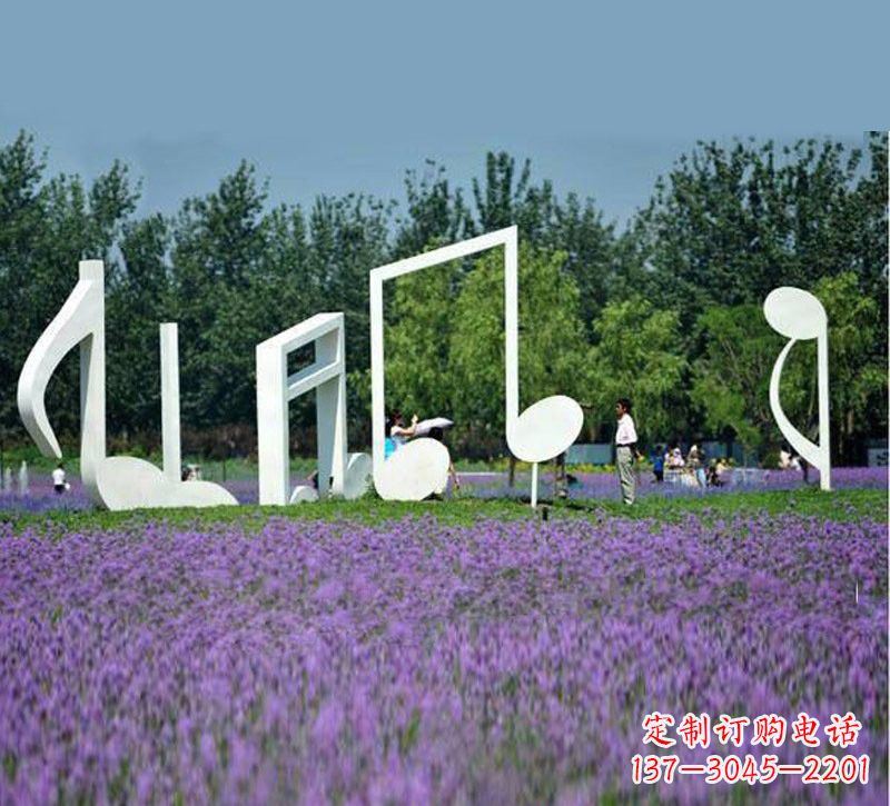泰安不锈钢音符雕塑音乐与艺术的完美结合