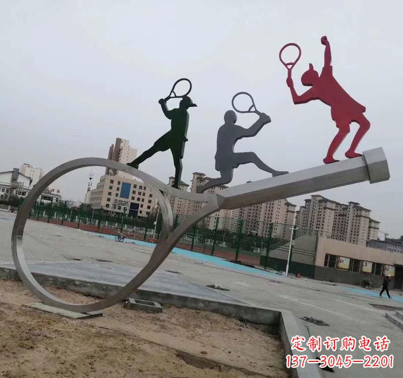 泰安不锈钢羽毛球雕塑精美的艺术装点