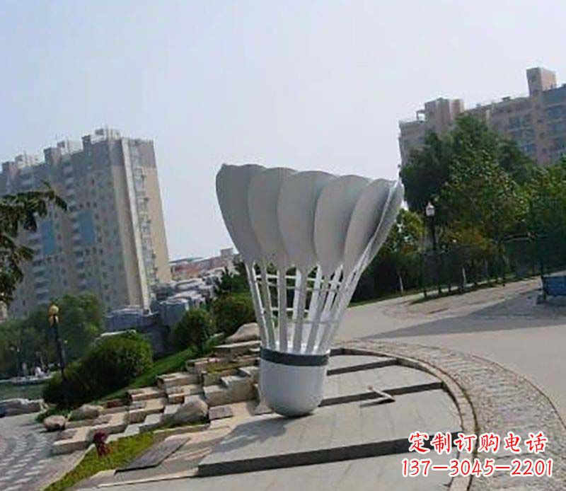 泰安不锈钢羽毛球雕塑装点美丽的羽毛球世界