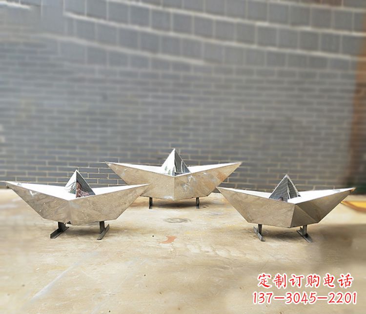 泰安不锈钢元宝雕塑精致的艺术品
