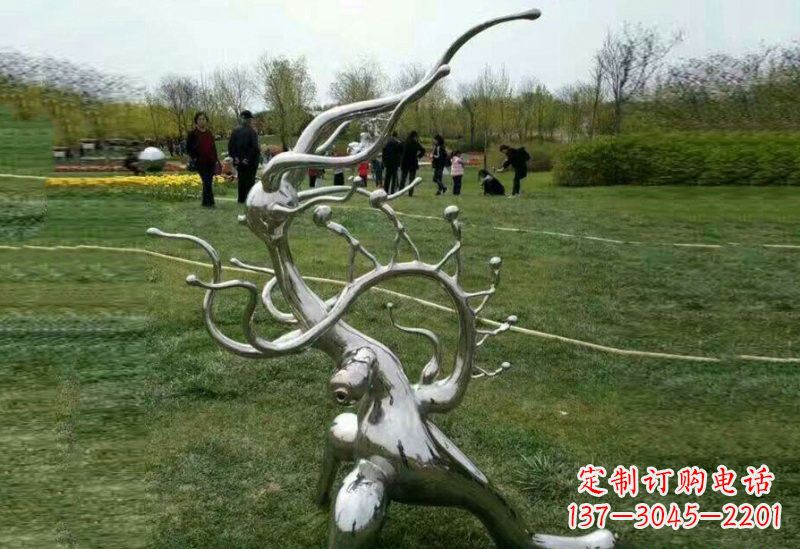 泰安不锈钢树枝雕塑精美的艺术装饰