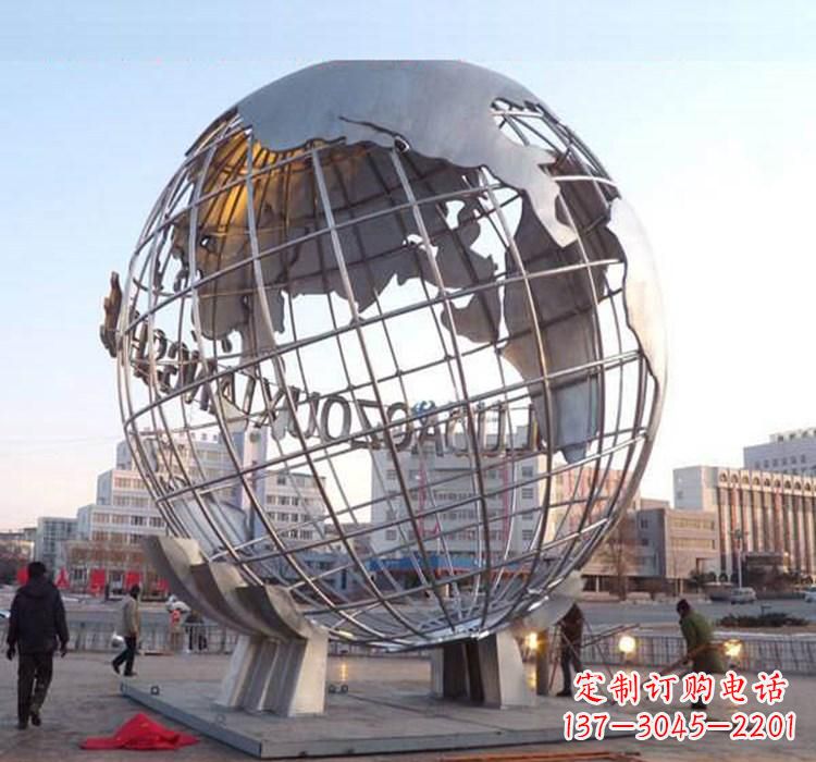 泰安不锈钢地球仪雕塑一座充满美丽与灵性的艺术品