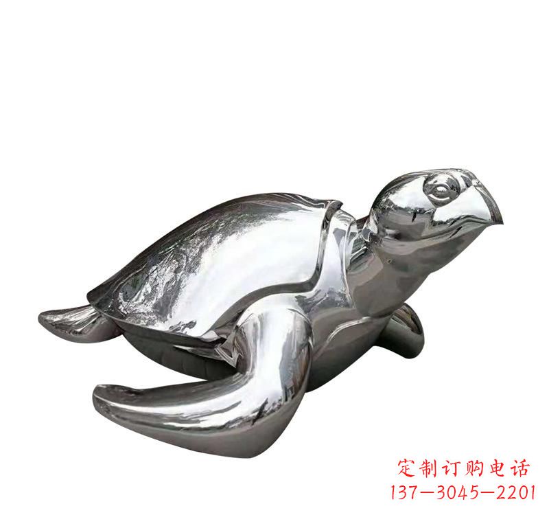 泰安不锈钢海龟雕塑象征着长寿和坚强