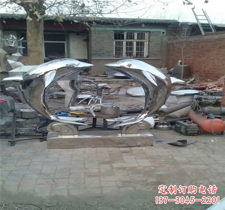 泰安不锈钢海豚雕塑——精美之选