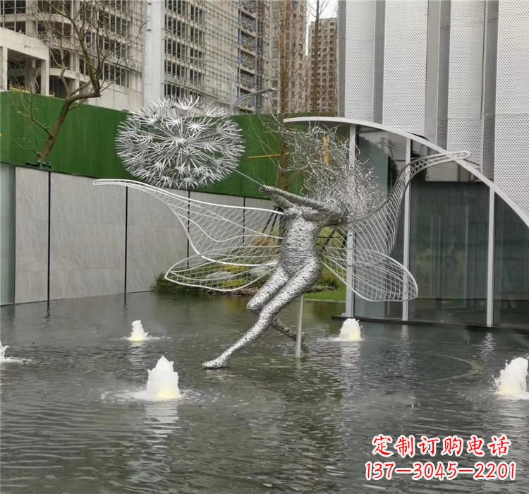 泰安美丽的不锈钢蒲公英雕塑