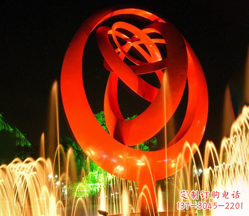 泰安圆环雕塑抽象的艺术之美