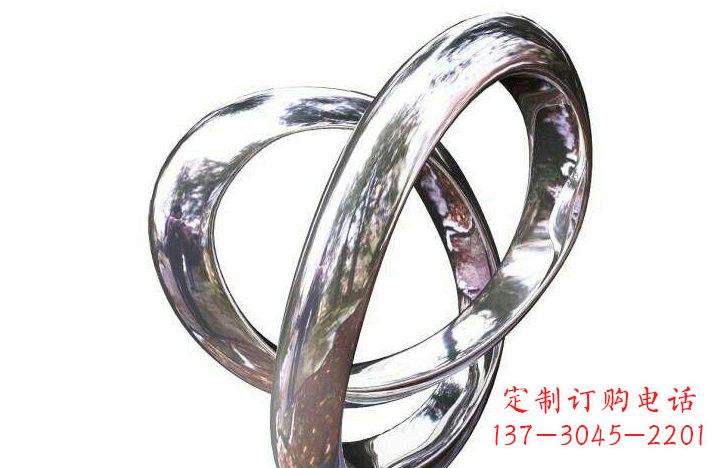 泰安不锈钢圆环雕塑222