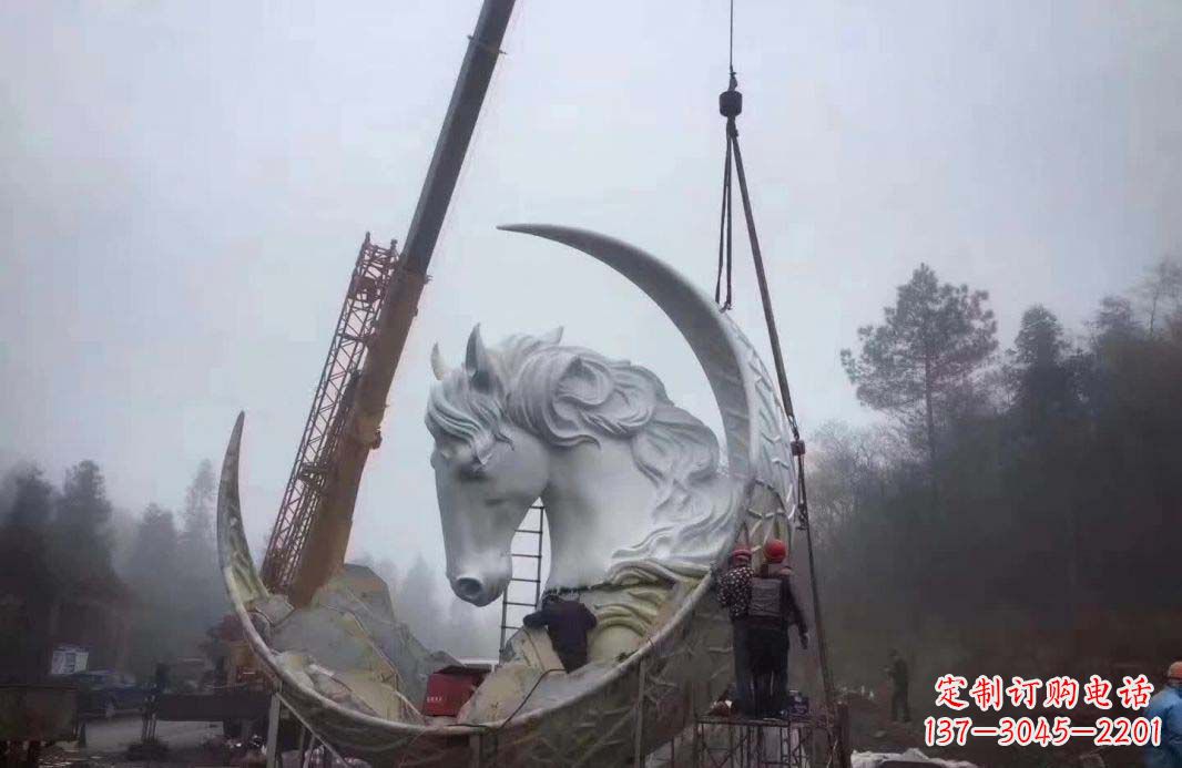 泰安不锈钢月亮雕塑