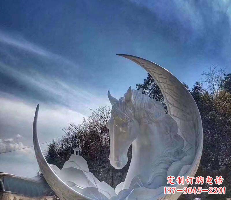 泰安不锈钢月亮雕塑一种独特的艺术品