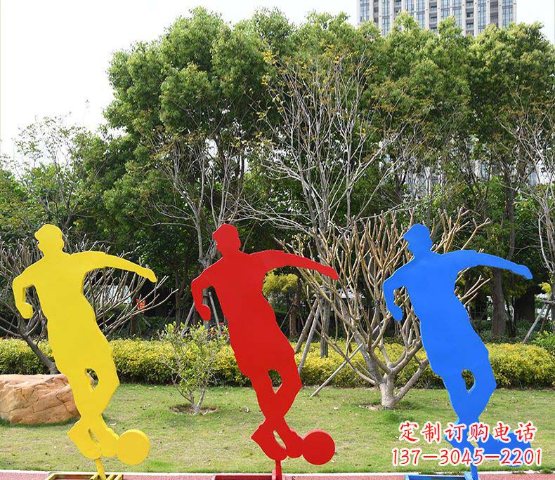 泰安不锈钢足球雕塑激发运动激情