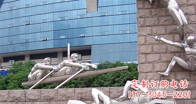 泰安不锈钢运动员雕塑——震撼的街头景观
