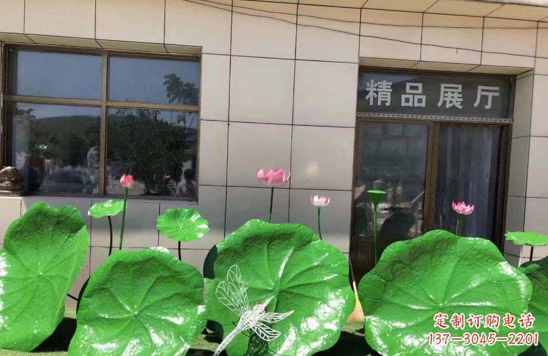 泰安不锈钢荷叶雕塑艺术性与美感的完美结合