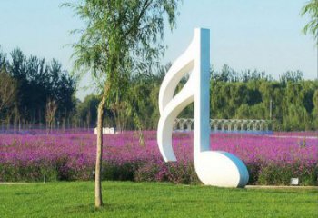 泰安不锈钢音符雕塑——点亮园林的音乐之美