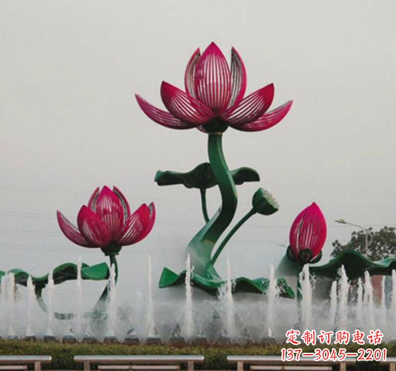 泰安不锈钢莲花雕塑