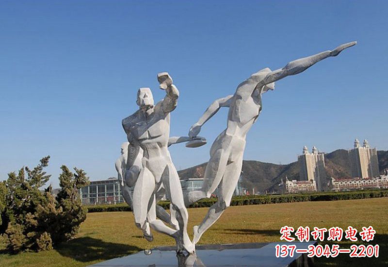 泰安不锈钢运动员雕塑一种艺术的象征