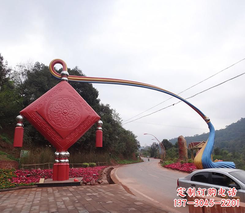 泰安不锈钢拱门雕塑精致的现代艺术