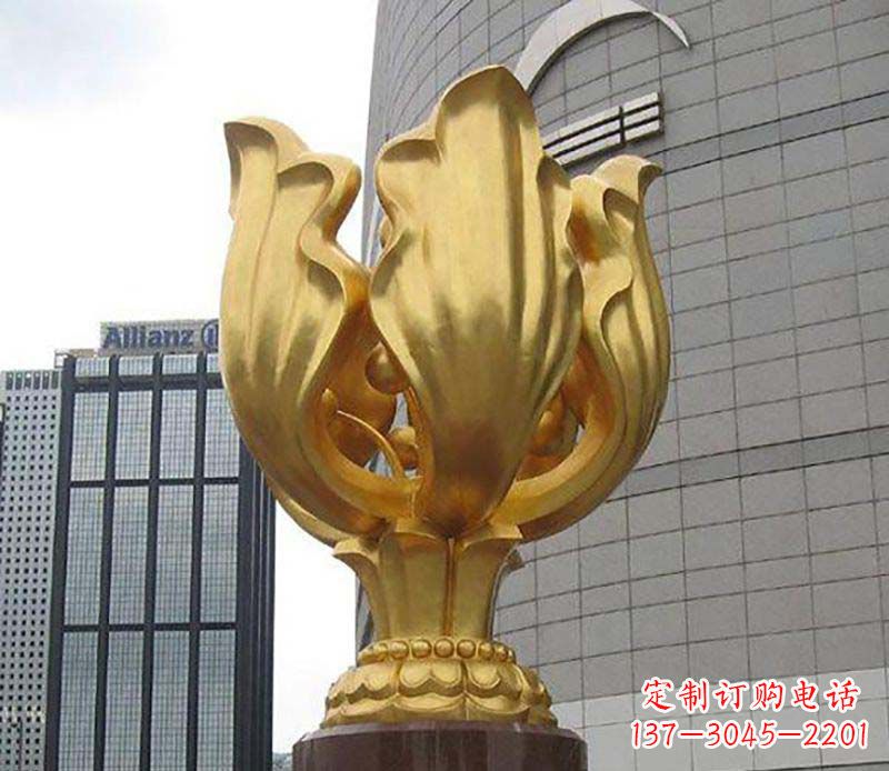 泰安紫荆花雕塑——精美艺术品