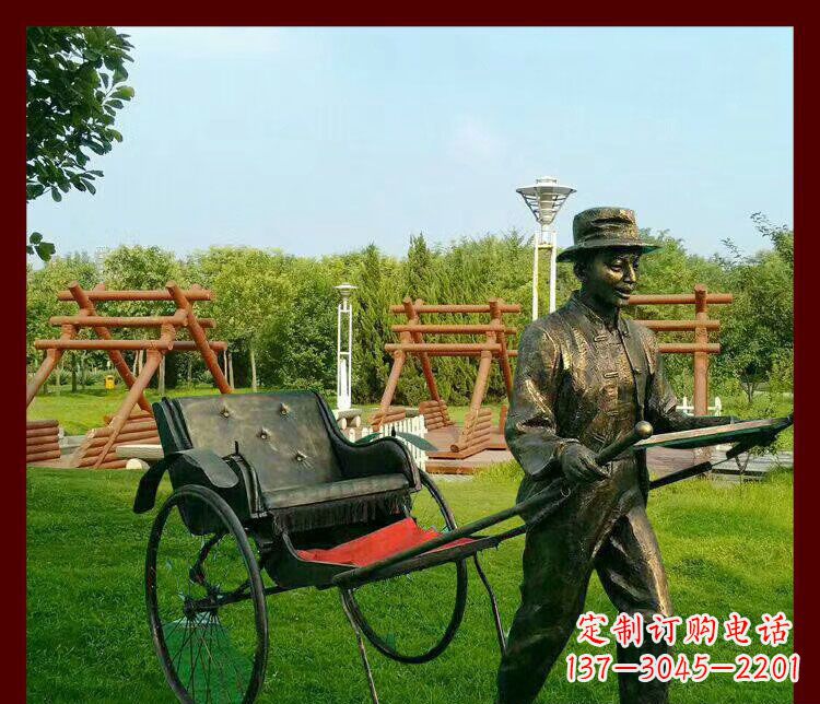 泰安细说黄包车夫人雕塑