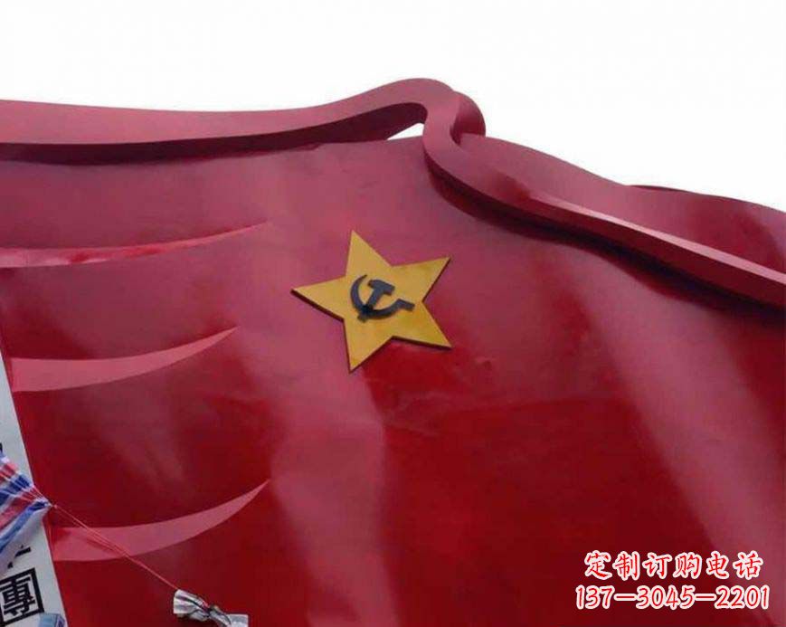 泰安不锈钢党徽雕塑——传承红色基因