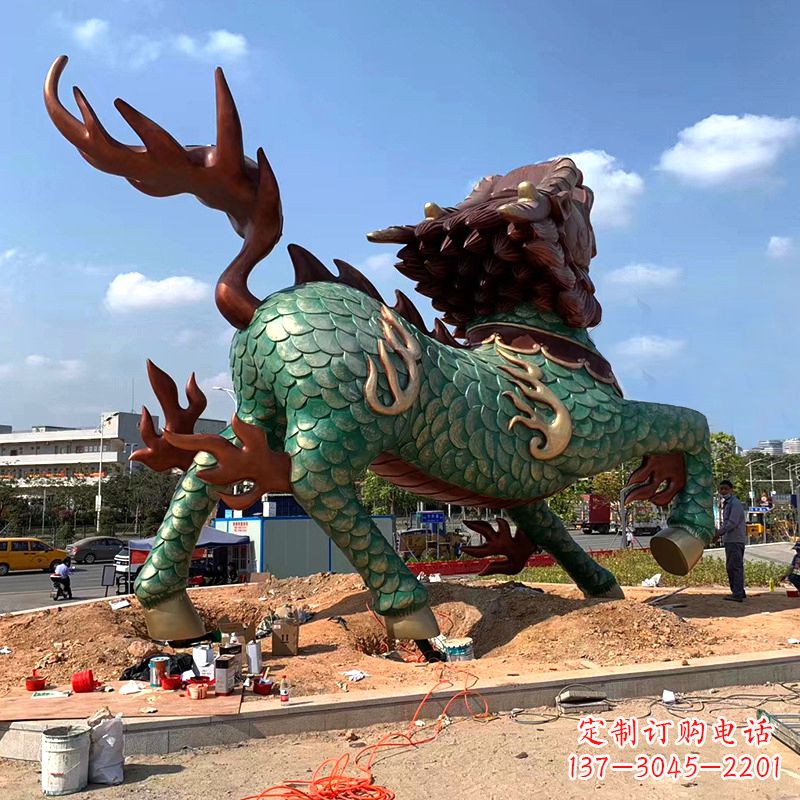 泰安麒麟雕塑——美丽传说的象征