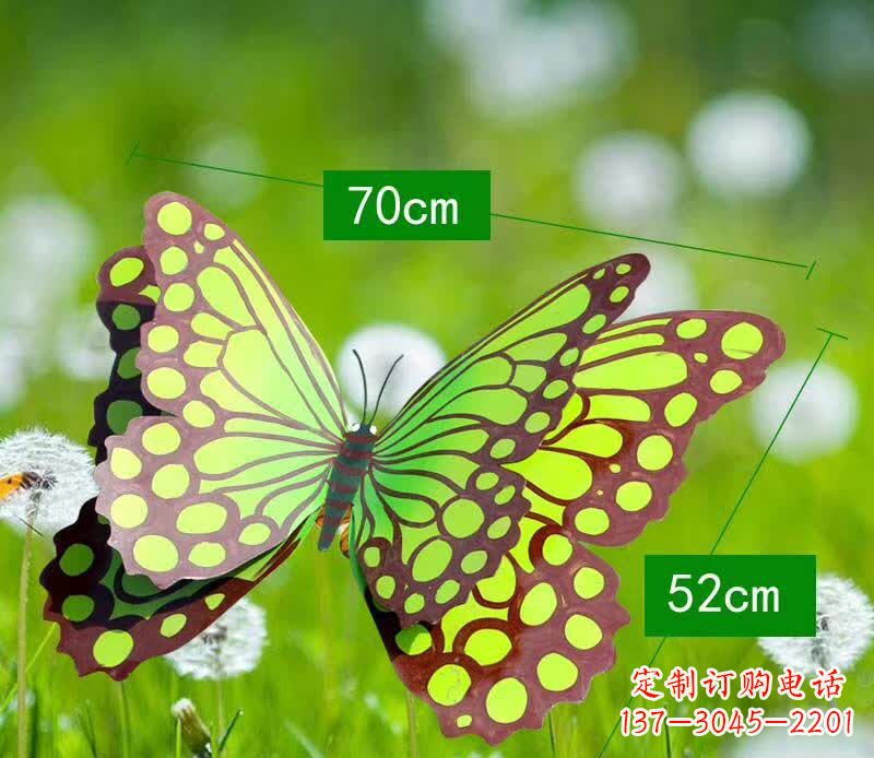 泰安不锈钢蝴蝶雕塑彩色园林的精灵