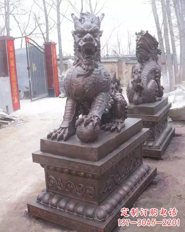 泰安麒麟雕塑古老而又神秘