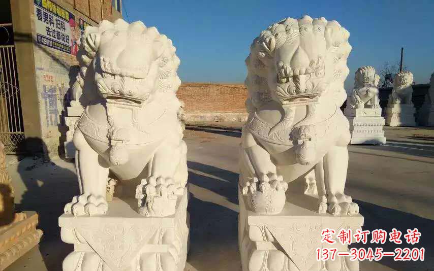 泰安狮子雕塑象征力量与智慧