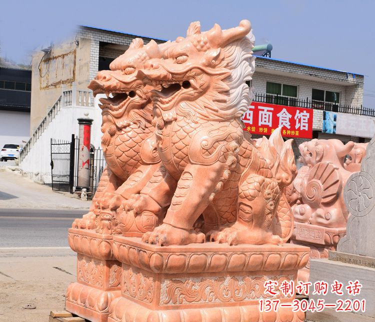 泰安传说中的麒麟雕塑