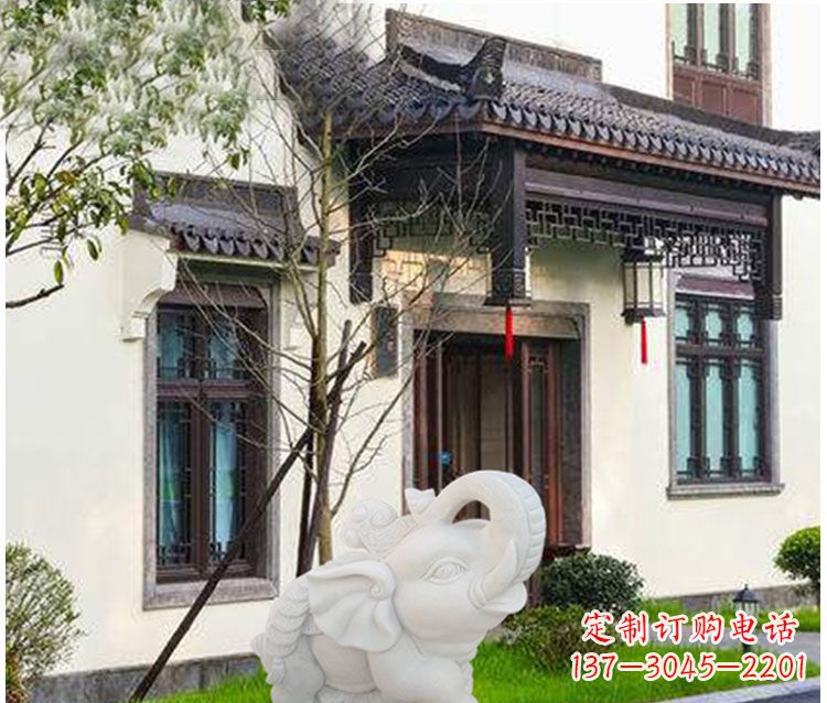 泰安小象招财石雕——引领幸福的钥匙
