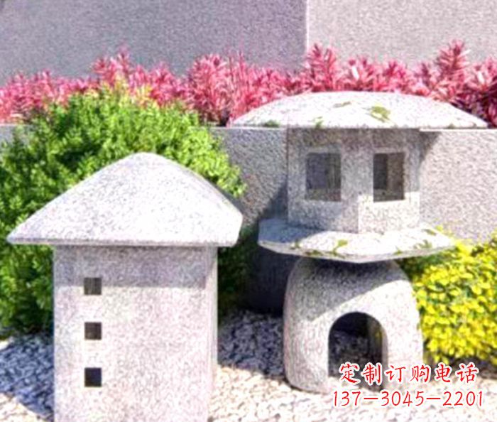 泰安草坪大理石雕塑石灯