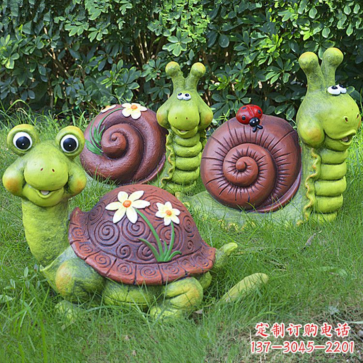 泰安蜗牛雕塑——精致的草坪小动物装点