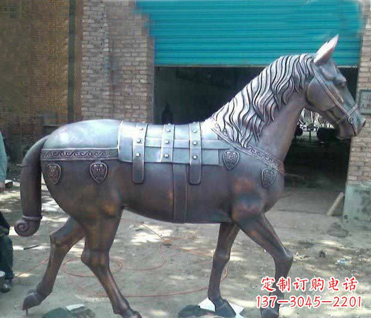 泰安马铜雕塑传递草原动物的非凡魅力