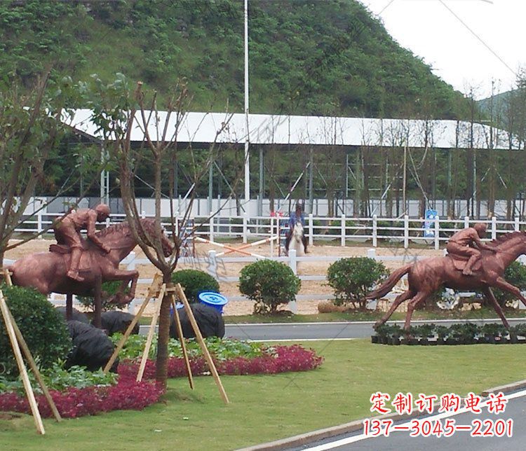泰安雕塑艺术以马为主题的铜雕摆件