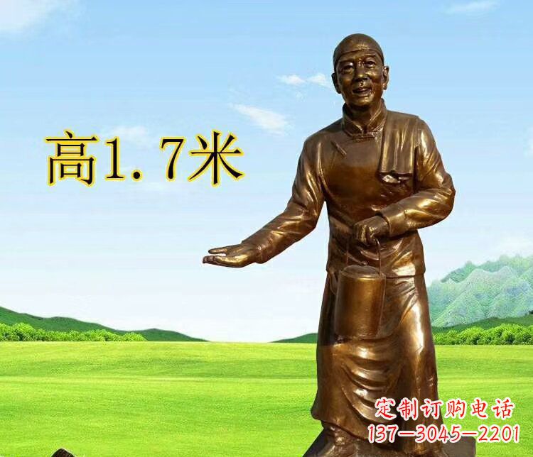 泰安店小二雕塑传承经典艺术