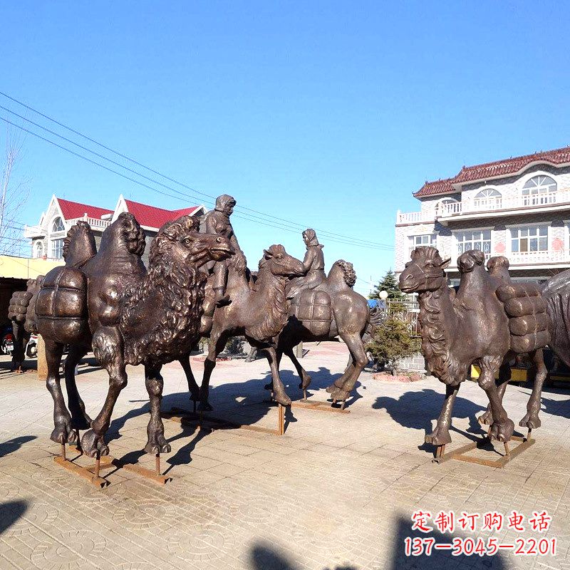 泰安茶马古道骆驼队